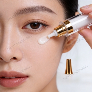 Envase Aplicador Redondo de Doble Capa para Cosméticos, en Forma de Jeringa, Sistema de Inyección sin Aire, 5ml 10ml 15ml, Botellas para Crema de Ojos - Product Image 5