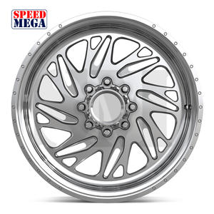 Ruedas Speedmega para Camioneta, Monobloque Forjado, Diseño Cóncavo Profundo, Acabado Espejo, 20 y 26 Pulgadas, 6x135, para F150 Silverado - Product Image 1