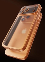 Coque de Téléphone de Luxe Ultra Fine Anti-Choc Transparente Mate Galvanisée avec Protection d'Objectif pour iPhone 17 16 15