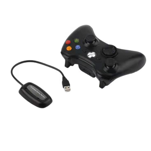 Wireless 2.4GHz 360 Controller for PC & for 360 Gaming Joystick Gamepad with Vibration Motor and Headphone Jack