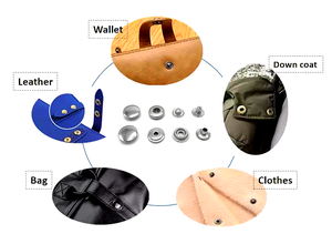 Nút bấm kim loại hợp kim kẽm chất lượng cao, nhiều kích cỡ 10/12.5/15/17/20mm, màu sắc tùy chỉnh, dùng cho quần áo, áo khoác - Product Image 5