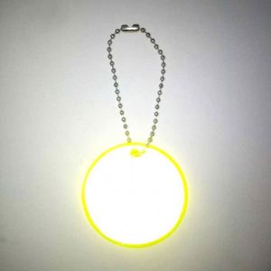 Llavero reflectante promocional con forma de chaleco de seguridad, colgante de PVC para bolsos y accesorios - Product Image 2