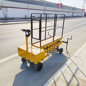 Plataforma elevadora de tijera móvil eléctrica con eslinga de cuerda de alambre Equipo de elevación de trabajo a gran altitud Compatible con carretillas elevadoras agrícolas - Product Image 5