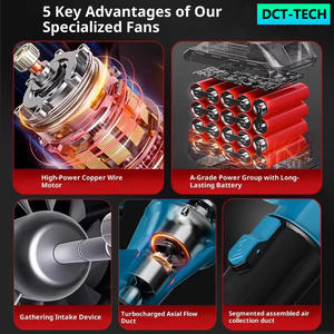 <span class=keywords><strong>Souffleur</strong></span> industriel sans fil à <span class=keywords><strong>batterie</strong></span> au lithium haute puissance, sans balais, double fonction lavage et soufflage, pour poussière, <span class=keywords><strong>feuilles</strong></span> et neige, 120 mph - Product Image 4