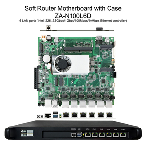 Placa Base N100, Firewall, Servidor, Router, Gateway Integrado con CPU Intel, BGA Único, <span class=keywords><strong>DDR4</strong></span> 16GB, Puertos de Red de 2.5Gbps - Product Image 1