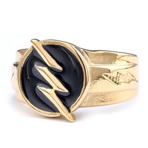 Imperious Personality Lightning Men's Stainless Steel <b>Ring</b> Flash Man logo <b>Ring</b> <b>Marvel</b> Perimeter Lightning <b>Ring</b> Wholesale - Product Image 3