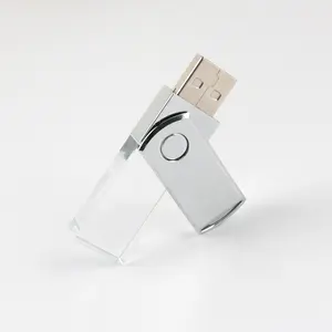 Custom Usb Flash Drive Flash Disk Pendrive 32gb Cle Usb 2tb Bulk 32gb Glass Light Up Logo Usb Flash Memory