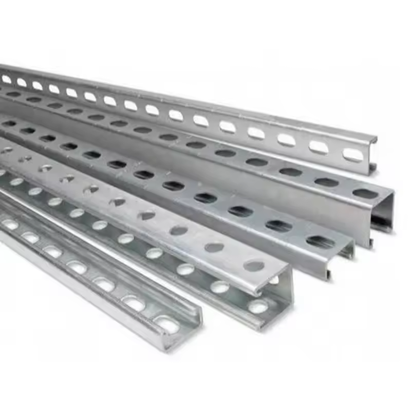 Standard 41x41mm Size Galvanized c Slotted Strut Support Purlin for ...