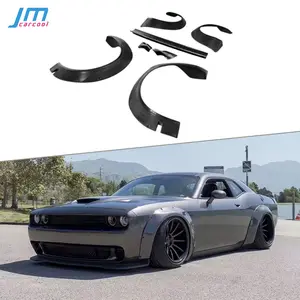 Top Quality Car FRP Wide Body Kit Wheel Arch Eyebrow Stripe Car Wheel Modling Trims for Dodge Challenger