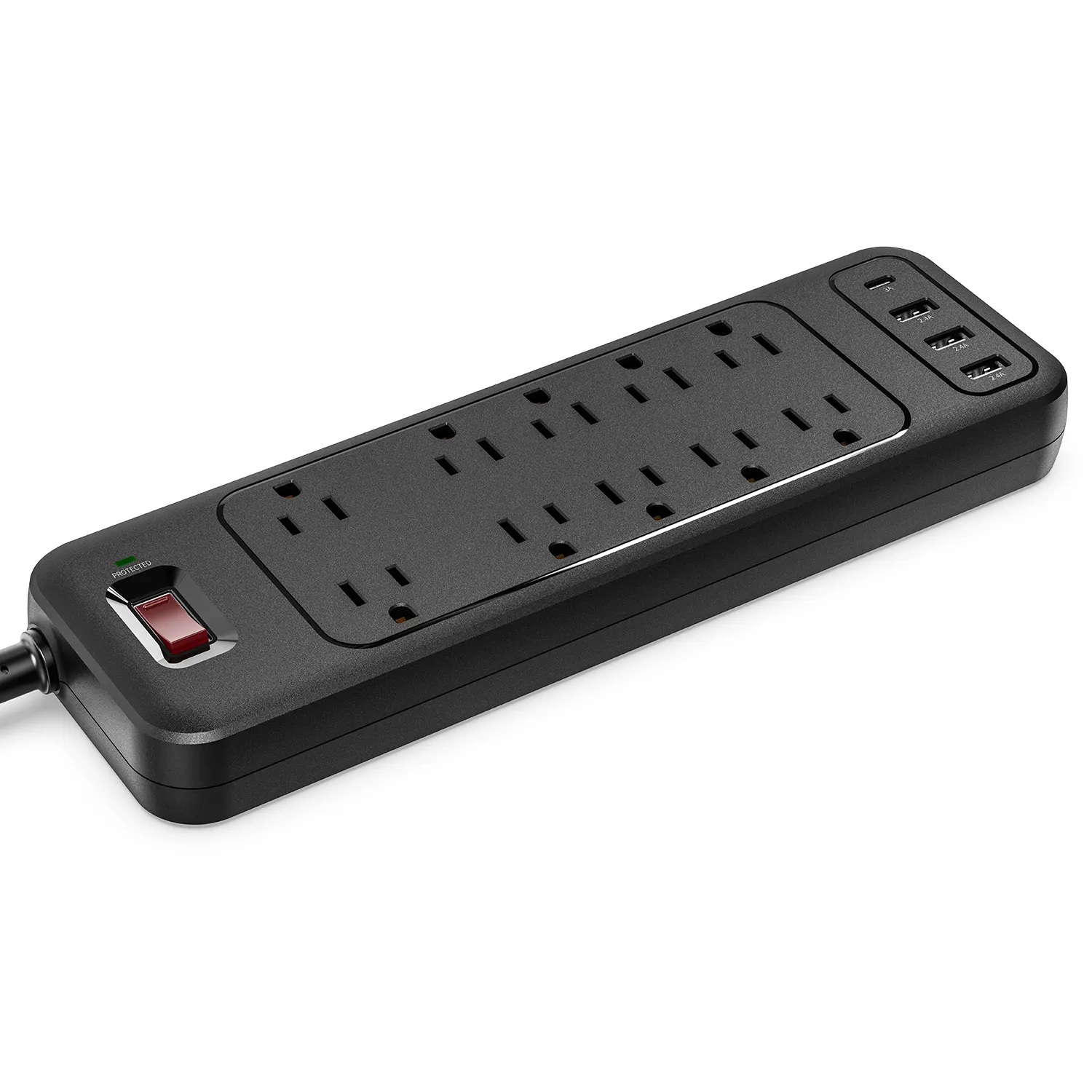 Bộ Chuyển Đổi Ổ Cắm Trên Tường Bộ Bảo Vệ Chống Sét 4 Cổng USB Bộ Sạc Mở Rộng Ổ Cắm Đa Năng Cho Gia Đình Trường Học Văn Phòng Khách Sạn