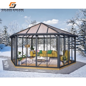 GS Popular al aire libre de aluminio Solarium Sunrooms Glass House - Product Image 2