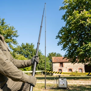 Mât d'antenne en fibre de carbone ASEK pour la réception de signaux de secours urgents – Pôle de station internationale - Product Image 1
