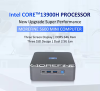 PC Mini Gaming Factory Morefine S600 I9 13900H Iris Xe DDR5 WIFI6 untuk Pemesanan Grosir