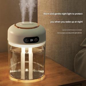 Winter Best Home Romantic LED Night Light Color Changing Portable Mini USB Home Cup Double Nozzle Mist Air Cooler <strong>Humidifier</strong>
