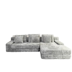 Divano Letto Sezionale in Tessuto Compresso Gigante, Design Moderno Pieghevole e Staccabile con Schiuma ad Alta Densità per Uso Domestico - Product Image 1
