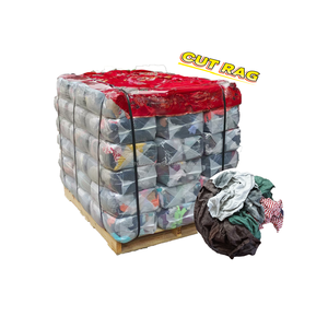 Stracci in cotone 100% senza lanugine, altamente assorbenti acqua e olio, stracci di scarto in maglia, scarti di tessuto in cotone, stracci di t-shirt in colori misti - Product Image 4