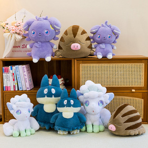 Nouveaux jouets en peluche <span class=keywords><strong>Pokémon</strong></span> mignons de style transfrontalier, petits animaux en peluche, Snorlax Mew, cadeau pour fille, vente en gros - Product Image 2