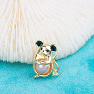 C030081 Sterling Silver Skull Shape Freshwater Pearl Cage Pendant Necklace Jewelry <strong>Locket</strong> for Pearl Party - Product Image 5