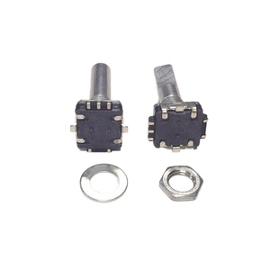 Codificador Rotatorio de Freno PEC11 SMD de 5 Pines con Mango Metálico de 6mm de Diámetro, Eje Plano, Incremental, Negro, Serie ED11 18/20/30 para Audio de Coche - Product Image 2