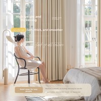 Rideau occultant isolant double face personnalisable pour chambre et salon, en polyester épaissi, haute occultation