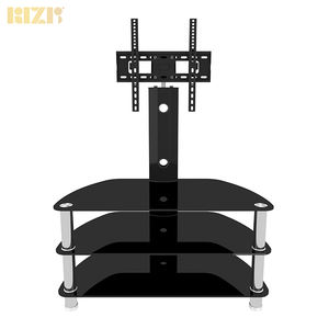 Armario de <span class=keywords><strong>TV</strong></span> giratorio para el hogar, mueble de salón con soporte de exhibición, estantes de vidrio, soporte de <span class=keywords><strong>tv</strong></span> de lujo, modelo novedoso - Product Image 2