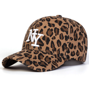 Gorras de Béisbol con Estampado de Leopardo de 6 Paneles, Gorra de Béisbol con Letras Bordadas para Hombre y Mujer - Product Image 2