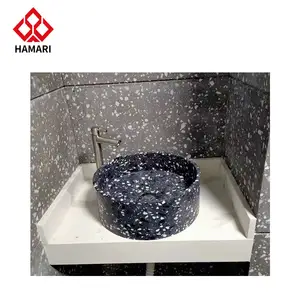 Bán Hot Countertop chậu rửa tay lưu vực phòng tắm bồn rửa terrazzo cho căn hộ khách sạn