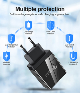 อะแดปเตอร์ชาร์จเร็วแบบดิจิตอลอัจฉริยะ 5V3.1A 3USB พร้อมโลโก้ปรับแต่งได้สำหรับโทรศัพท์ซัมซุง ไอโฟน 11 โปร - Product Image 5
