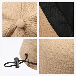 Waffle Knit Sun Hat Wide Brim Upf 50 Breathable Anti Uv Unisex Summer Outdoor Protection Hat - Product Image 3