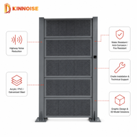 Panneau de clôture modulaire à assemblage rapide en acrylique/PVC, résistant au feu, insonorisant, perforé, absorbeur acoustique, anti-corrosion, pour la réduction du bruit routier
