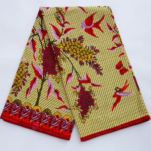 Tissu imprimé en coton véritable ciré 100% coton, véritable <span class=keywords><strong>pagne</strong></span> hollandais pour robes et chemises africaines, tissé, 6 yards, <span class=keywords><strong>pagne</strong></span> africain - Product Image 3