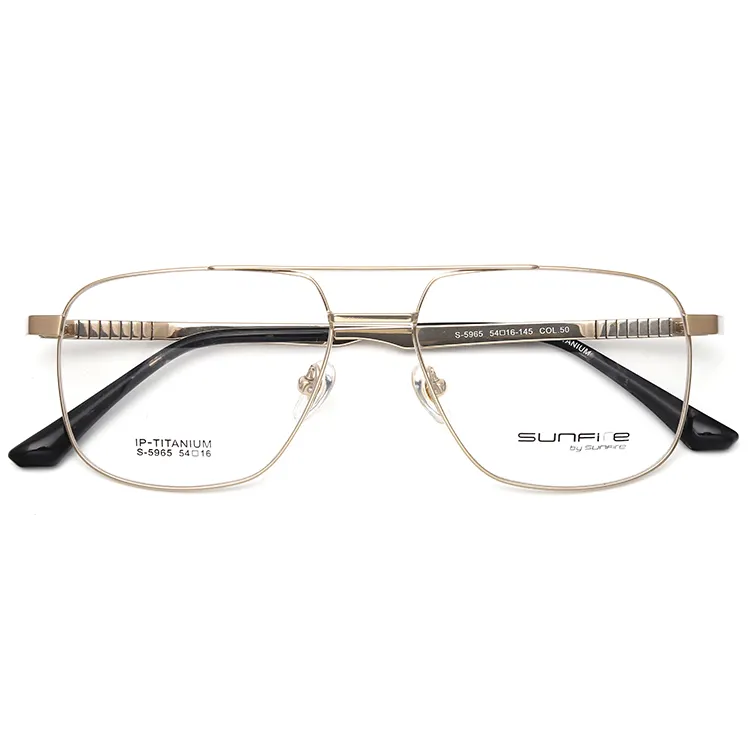 2019 Excellent double bridge full frames titanium optical frames