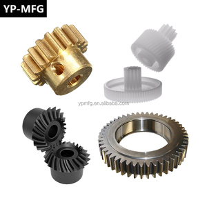 Engranajes de latón en miniatura de módulo 0.2, piezas de eje estriado CNC, piñón de engranaje cónico helicoidal, planta de transmisión industrial - Product Image 2