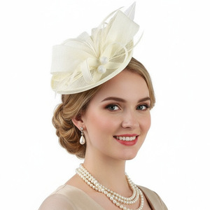 Nouvel Arrivage : <span class=keywords><strong>Chapeau</strong></span> Haut de Forme Élégant avec Plumes <span class=keywords><strong>et</strong></span> Voilette, Accessoire de Tête <span class=keywords><strong>pour</strong></span> Femmes <span class=keywords><strong>pour</strong></span> Cocktails <span class=keywords><strong>et</strong></span> Thés Formels - Product Image 5