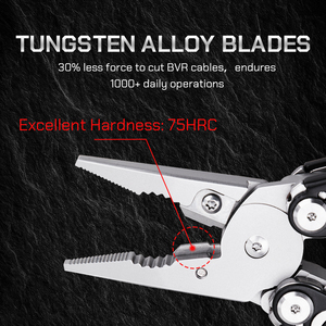 420 CNC kìm thép không gỉ Túi dao lưỡi Multitool cho nam giới EDC Túi cắm trại Screwdriver tập tin mở chai - Product Image 4