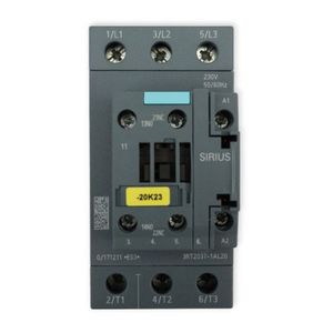Contacteur de puissance industriel 3RT2037-1AL20 AC-3 65A 30kW 400V Contrôle de bobine avec contacts auxiliaires 1NO 1NC - Product Image 4