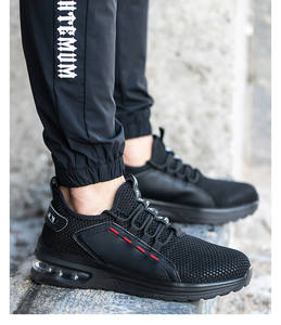 Nouvel arrivage <span class=keywords><strong>de</strong></span> chaussures <span class=keywords><strong>de</strong></span> sport légères et sécuritaires Jogger Sports Fly Weaving Chaussures <span class=keywords><strong>de</strong></span> sécurité EVA Chaussures d'été unisexes - Product Image 4