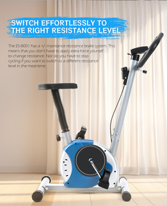 Bicicleta Estática de Ejercicio Vertical para Gimnasio, Bicicleta de Fitness Aeróbico - Product Image 4