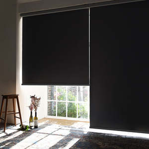 Persiana enrollable eléctrica CHANGANE Ghost, fabricada en Corea, a medida, opaca, moderna, con control remoto, de lujo, de diseño, de doble capa, tipo cebra. - Product Image 2