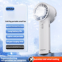 Ventilateur portable à vitesse réglable, ventilateur de refroidissement manuel, affichage numérique, rechargeable par USB, mini ventilateur de refroidissement, ventilateur de refroidissement d'air