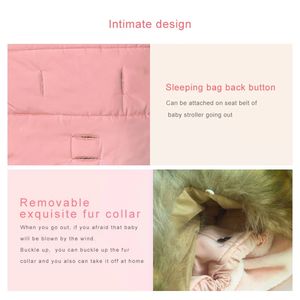 Hochwertige sichere Herbst Winter verdickte Kinder Kinderwagen Schlafsack tragbare warme Knopf - Product Image 3