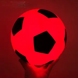 Size 5 LED Glow In The Dark Light Up Glowing Football Soccer Ball