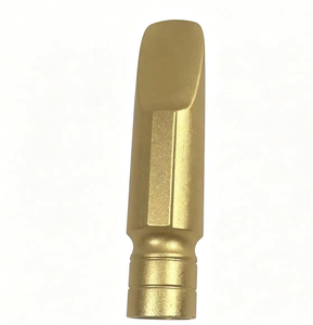 Embouchure de saxophone en laiton plaqué or, embouchure de saxophone alto style Otto Link pour performance jazz et pop - Product Image 1