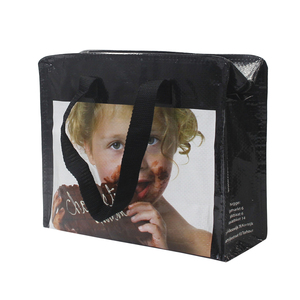 Bolsa <span class=keywords><strong>de</strong></span> Compras Reutilizable Personalizada <span class=keywords><strong>de</strong></span> Polipropileno Tejido, Ecológica, Plegable, Impermeable, con Impresión Serigrafiada, para Supermercado, Regalo, Tamaño Extra Grande - Product Image 4
