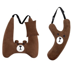 Coussin de voiture pliable pour enfants en chenille et coton perlé, multifonctionnel pour <span class=keywords><strong>siège</strong></span> arrière, idéal pour dormir - Product Image 2