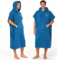 Serviette de plage à capuche en coton personnalisée pour adultes, absorbante, séchage rapide, avec poche, pour le surf, la natation, la plage, la piscine