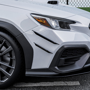 Subaru WRX STI VB 2022 Front Bumper Side Air Blades Car Decals Piano Black Carbon Fiber Texture ABS Adhesive Left - Product Image 4