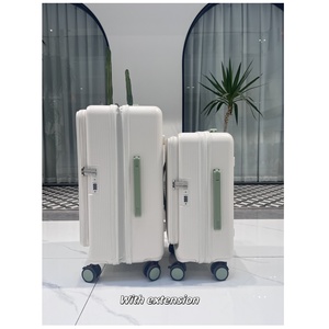 Factory Custom Luggage Set ABS Hardshell Front Open TSA Spinner Wheels Luggage Carry on <b>Suitcase</b> Travel Luggage Bags - Product Image 2