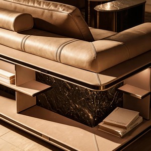 Large L Shape Italian High End Modern Luxury Sectional Leather <strong>Sofa</strong> Corner <strong>Sofas</strong> for Home Luxury - Product Image 2