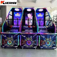 Machine de jeu de basket-ball d'arcade à pièces pour les centres de jeux pour enfants, offrant une expérience de jeu amusante et active avec un défi de pointage